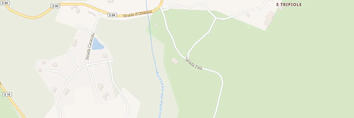 Plan de Tribiole à Castirla