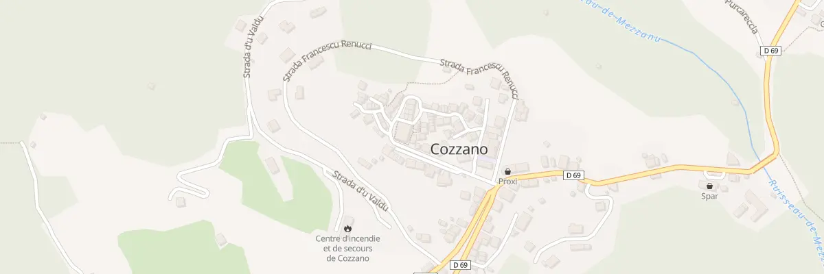 Plan du 5031 Cozzano à Cozzano