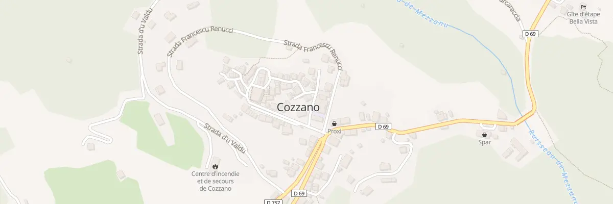 Plan du 5101 Chioso Di Collo à Cozzano