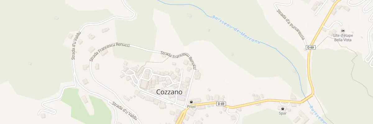 Plan du 5111 Chioso Di Collo à Cozzano