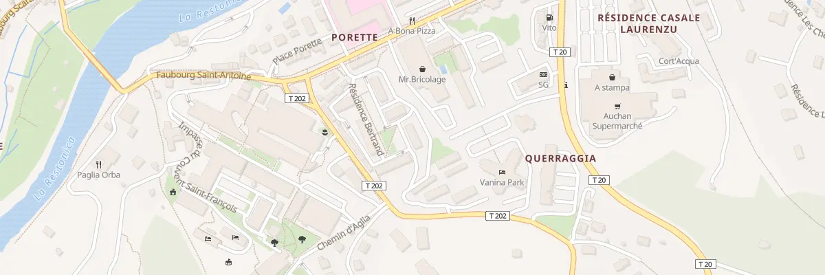 Plan du 1G Res Bertrand à Corte