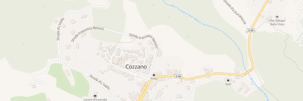 Plan du 5109 Chioso Di Collo à Cozzano