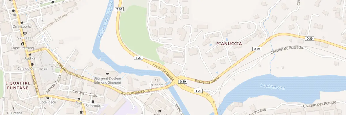 Plan du 17 Rte du Boziu à Corte