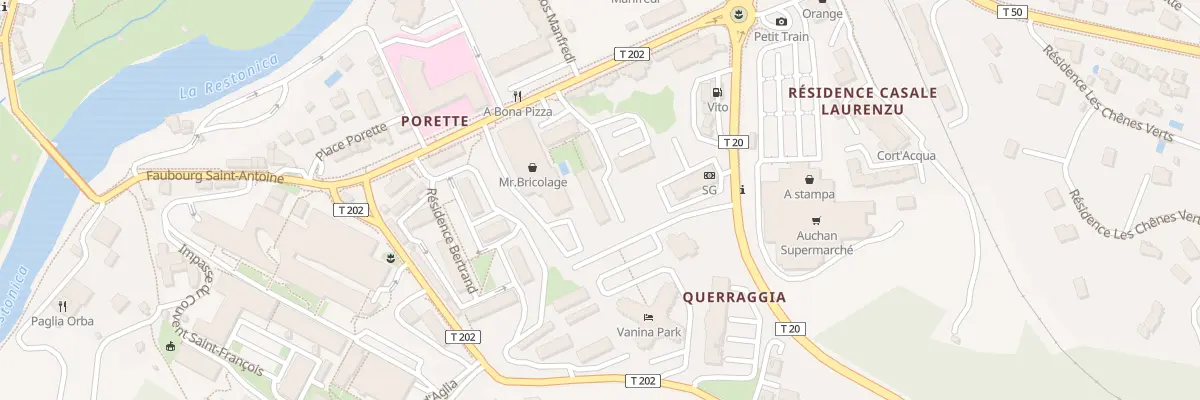 Plan du 12 Av du 9 Septembre à Corte