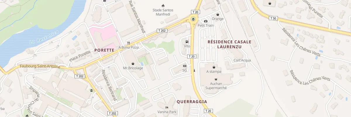 Plan du 274 Rte d’Ajaccio à Corte