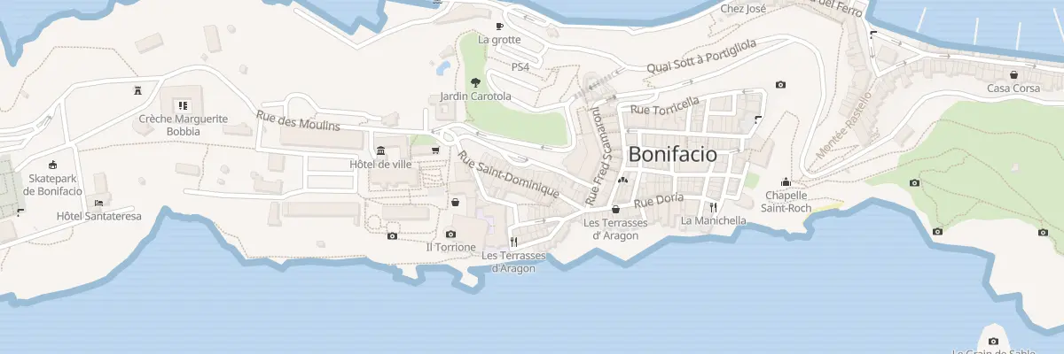 Plan du 20 Rue St Dominique à Bonifacio