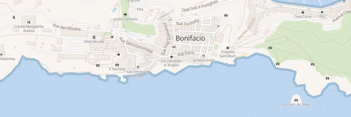 Plan du 14 Rue Doria à Bonifacio