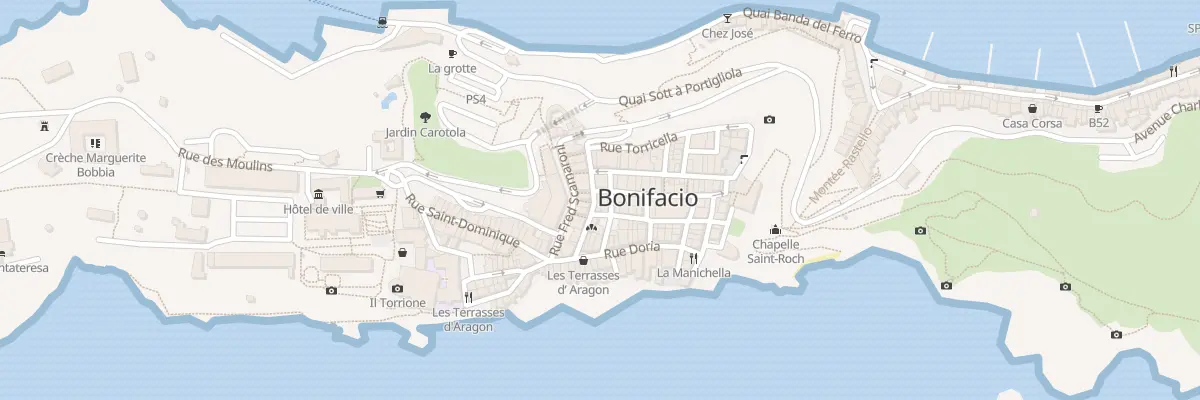 Plan du 6 Rue Saint Jean Baptiste à Bonifacio