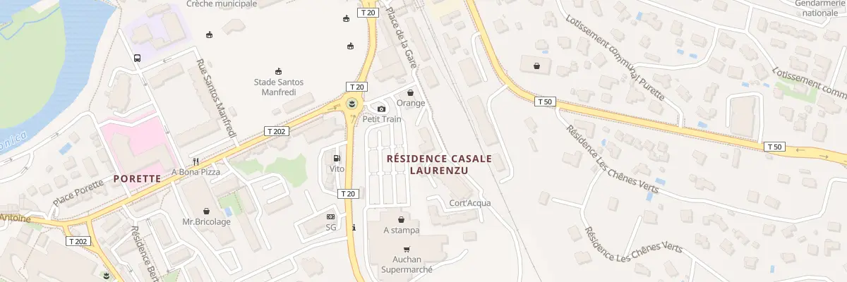 Plan du 38 Che de Quatrello à Corte