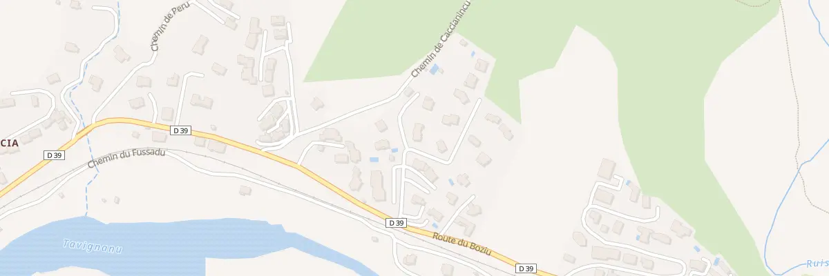 Plan du 99 Che des Collines du Fussadu à Corte