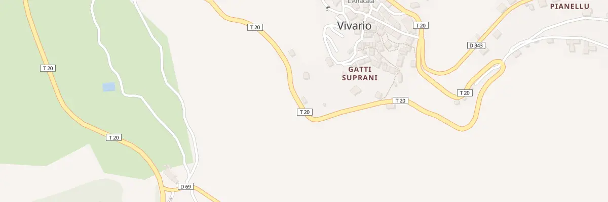 Plan du 5223 Gatti Suprani à Vivario