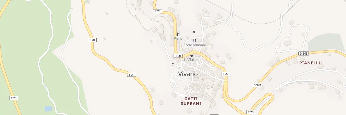 Plan du 5040 Piazza Diana à Vivario