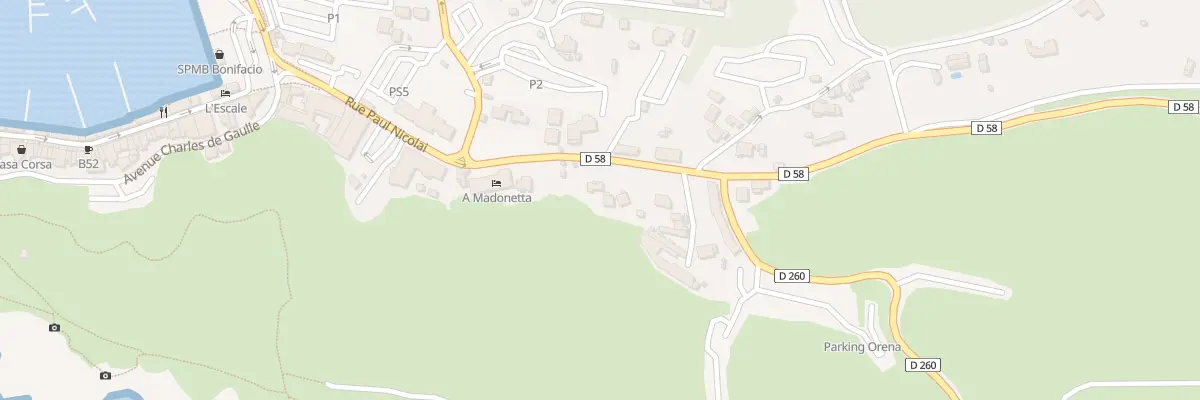 Plan du 5348 Longone à Bonifacio