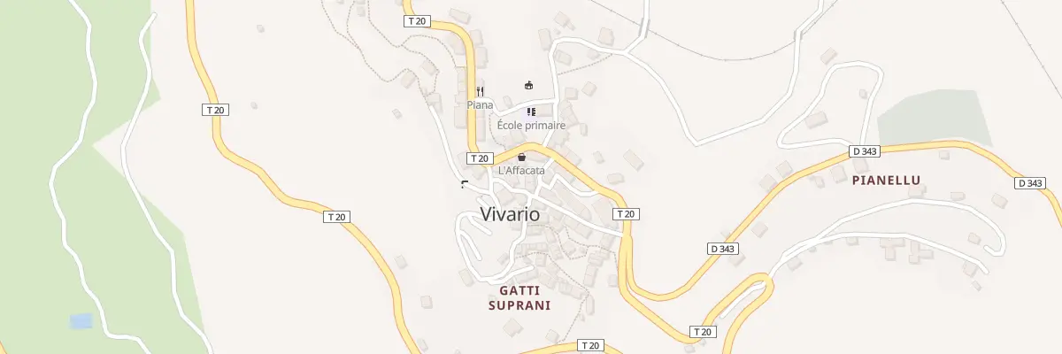 Plan du 5122 Le Village à Vivario