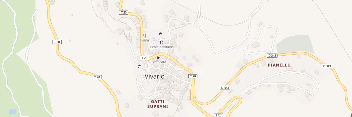 Plan du 5048 Le Village à Vivario