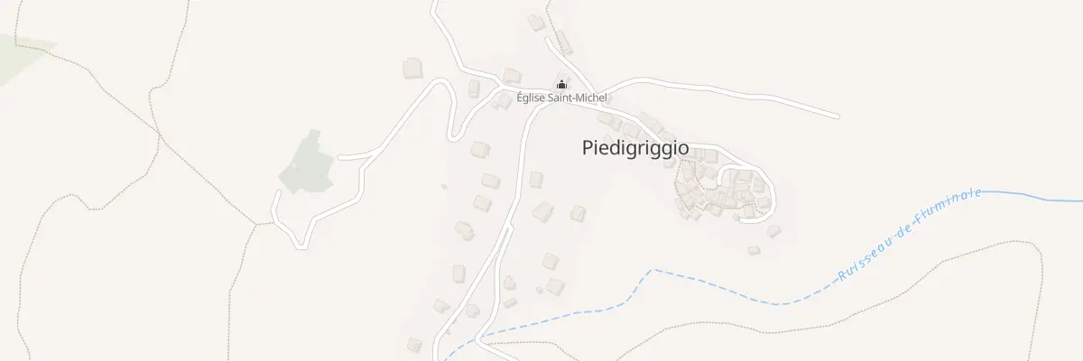 Plan de Piana à Piedigriggio