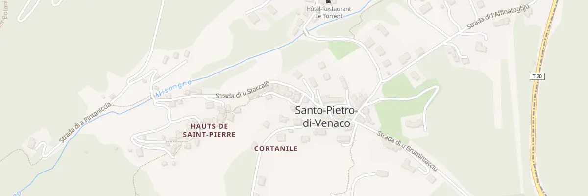 Plan du 38 Mte A Cullata Di l’Olmu à Santo-Pietro-di-Venaco