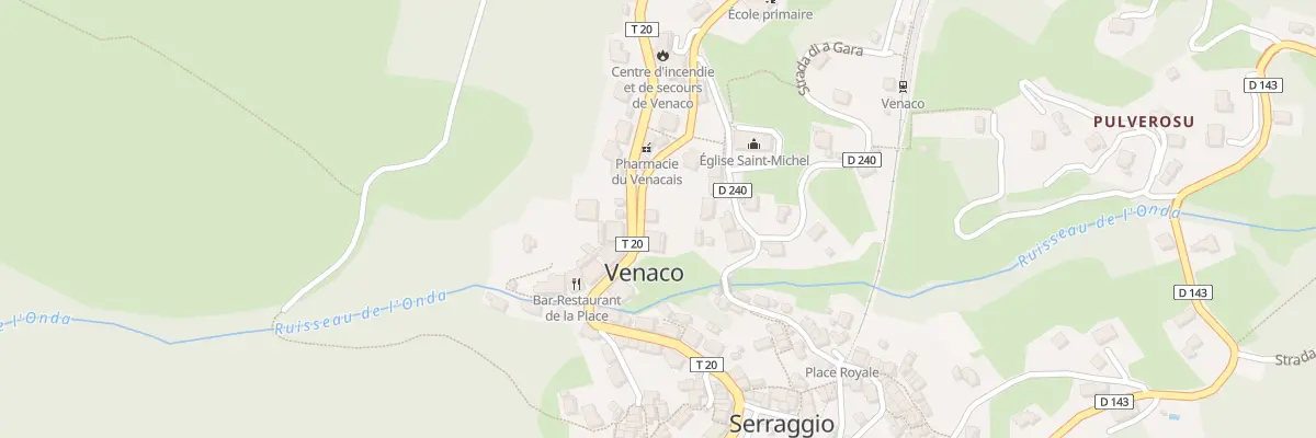 Plan du 5167 Saint Michel à Venaco