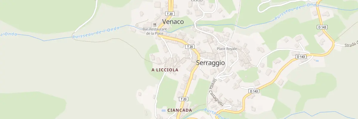 Plan du 5048 Serraggio à Venaco
