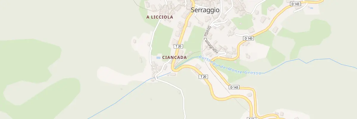 Plan du 5003 Ciancada à Venaco