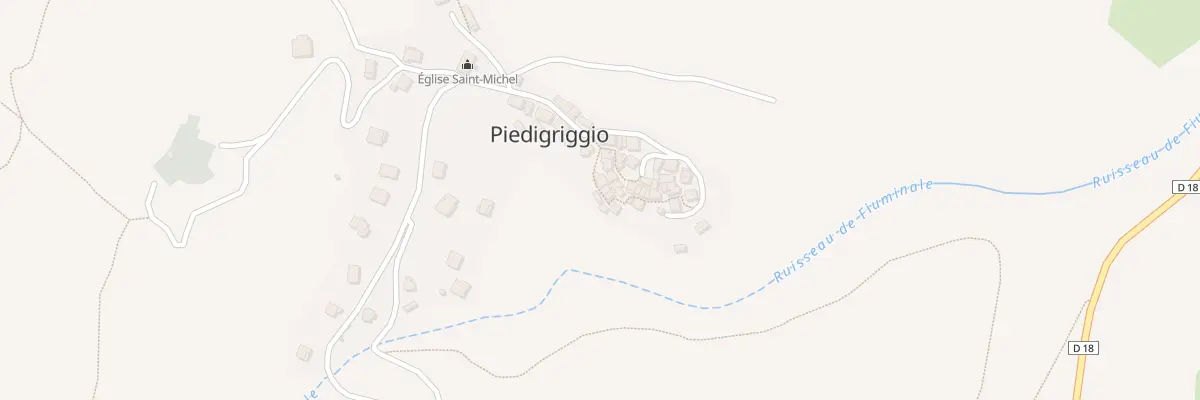 Plan du 5044 Piedigriggio à Piedigriggio