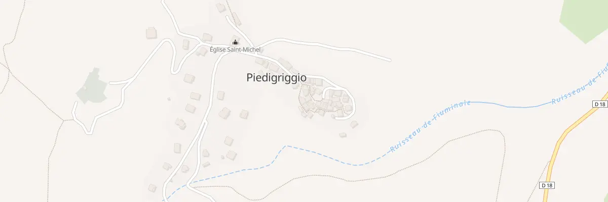 Plan du 5043 Piedigriggio à Piedigriggio