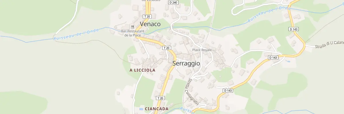 Plan du 5066 Serraggio à Venaco