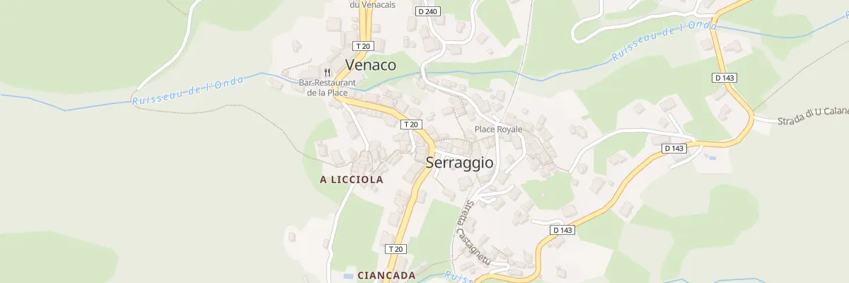 Plan du 5065 Serraggio à Venaco