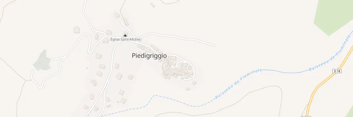 Plan du 5032 Piedigriggio à Piedigriggio
