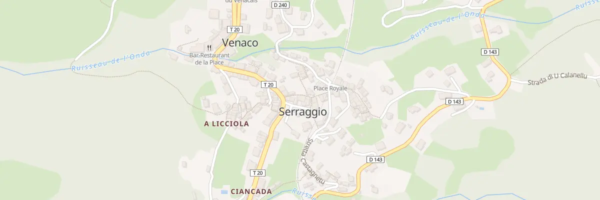 Plan du 5077 Serraggio à Venaco