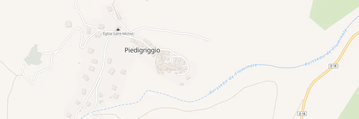 Plan du 5014 Piedigriggio à Piedigriggio