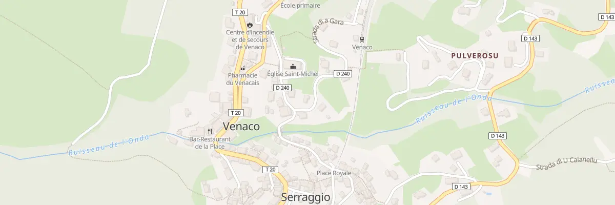 Plan du 5184 Saint Michel à Venaco