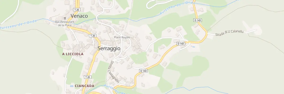 Plan du 5114 Serraggio à Venaco