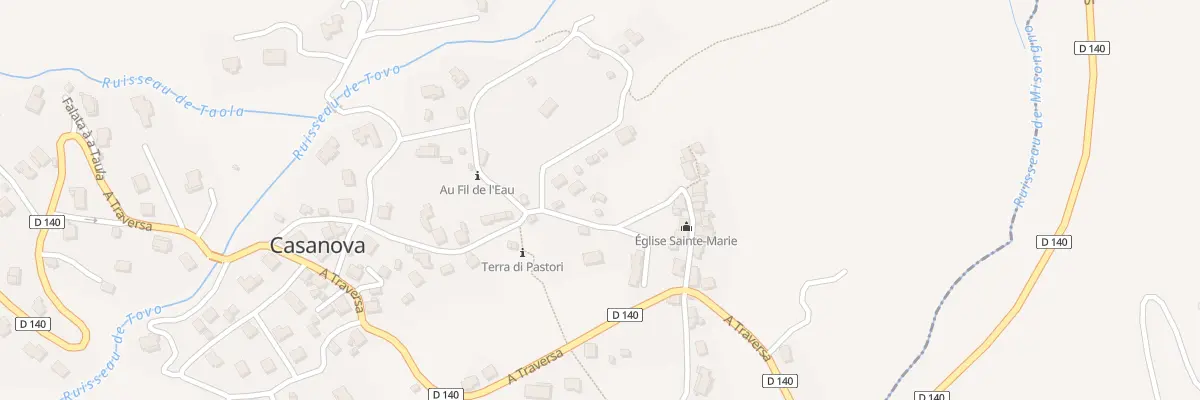Plan du 5125 Noceto à Casanova