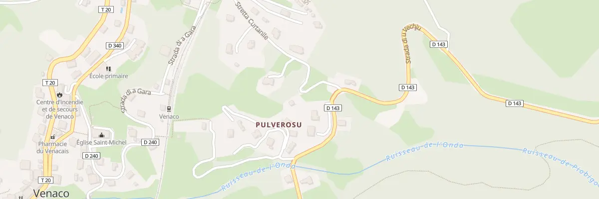 Plan de Nove Piane à Venaco