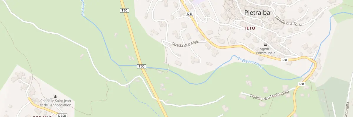 Plan du 4 Rte Strada Di U Melu à Pietralba