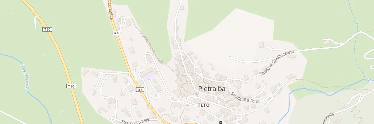 Plan du 13 Rue Stretta Di U Tamburu à Pietralba