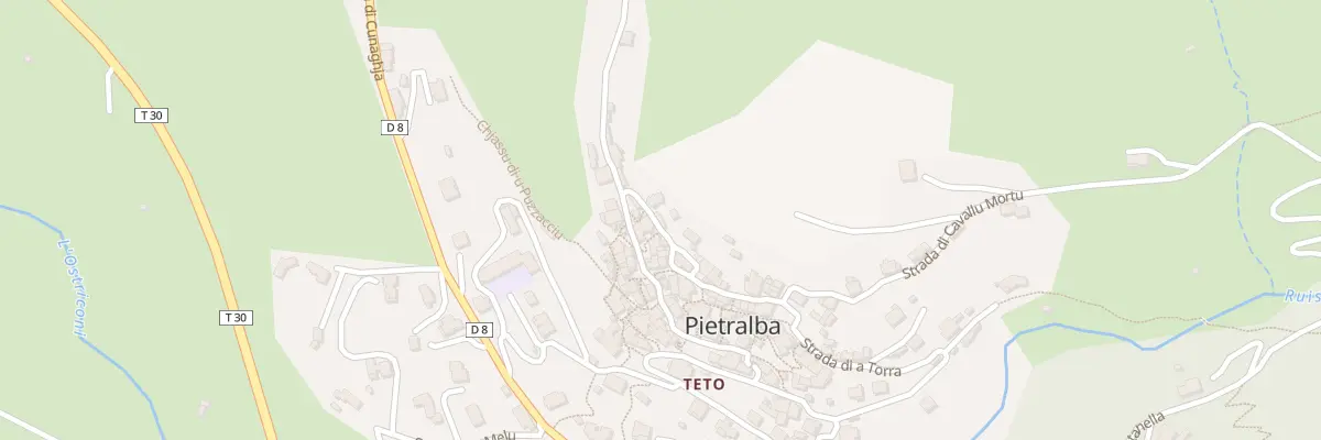 Plan du 12 Rue Stretta Di U Tamburu à Pietralba