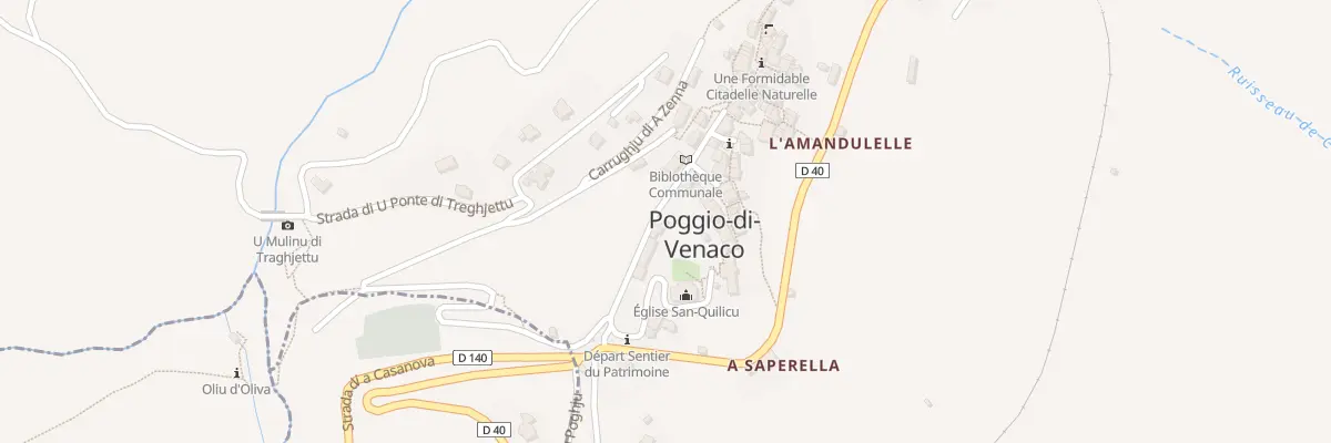 Plan du 5008 Poggio à Poggio-di-Venaco