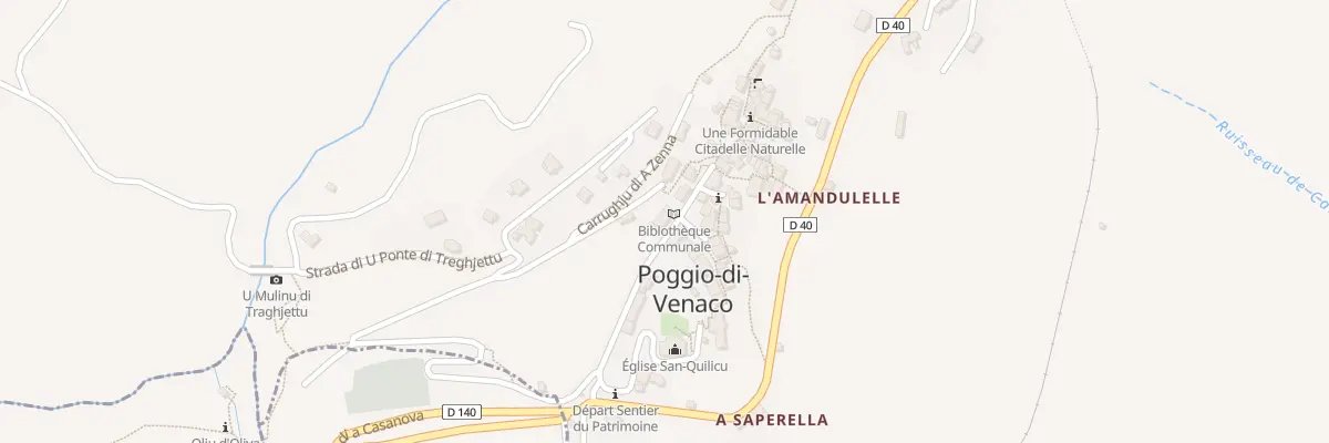 Plan du 5005 Poggio à Poggio-di-Venaco