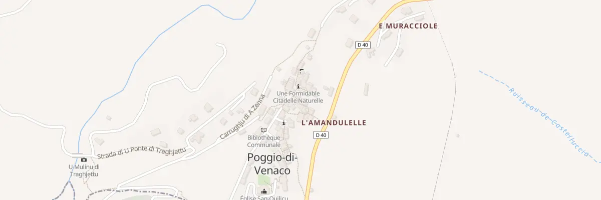Plan du 5070 Poggio à Poggio-di-Venaco