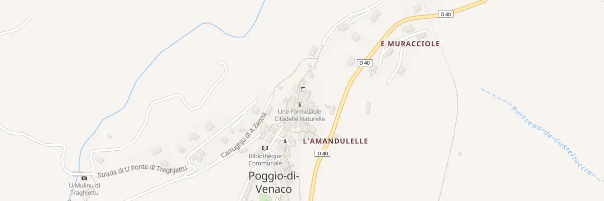 Plan du 5055 Poggio à Poggio-di-Venaco
