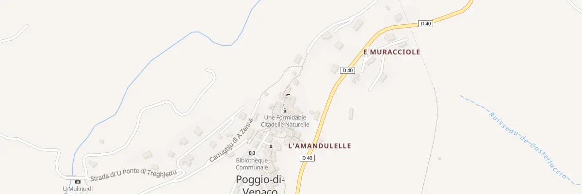Plan du 5052 Poggio à Poggio-di-Venaco