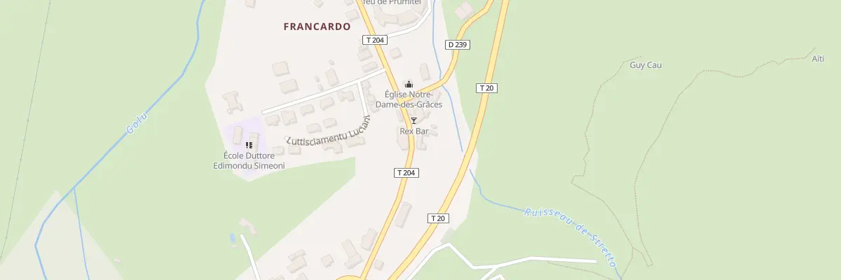 Plan du 941 Qua Francardu Centru à Omessa