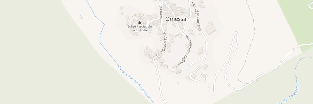 Plan du 160 Qua Carrughju A Torra à Omessa