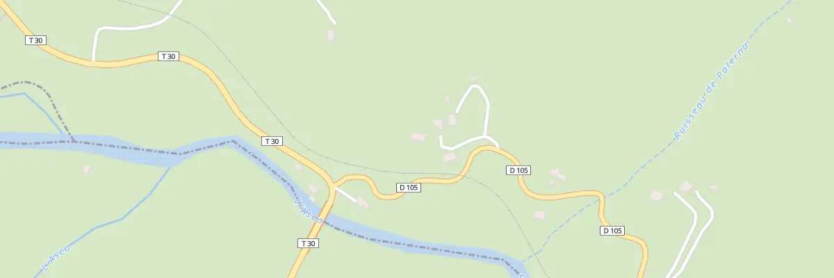 Plan du 731 Ponte Rosso à Canavaggia