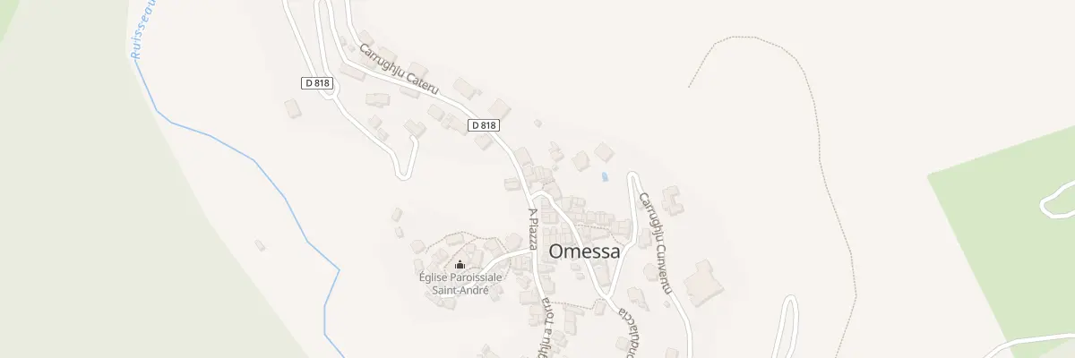 Plan du 37 Qua Carrughju Casanova à Omessa