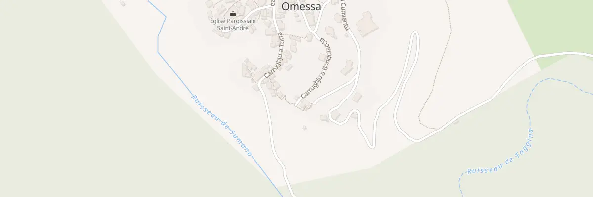 Plan du 85 Qua Carrughju A Bondulaccia à Omessa
