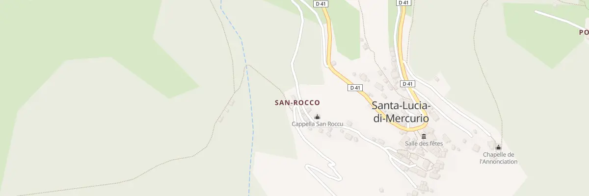 Plan de San Rocco à Santa-Lucia-di-Mercurio
