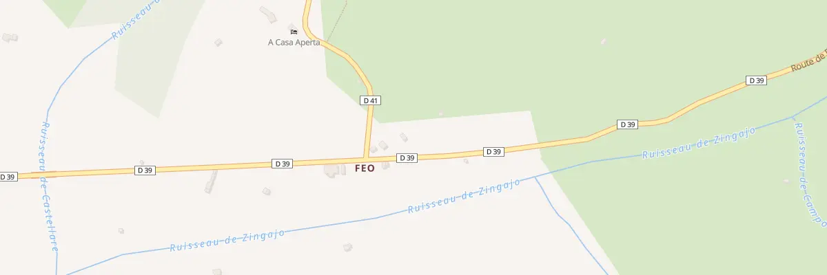 Plan du 5000 Feo à Favalello
